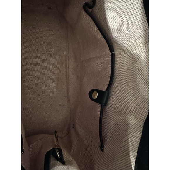 Dooney & Bourke Vintage Croco Embossed Black Leather Satchel Purse Tassels Large - Picture 16 of 16